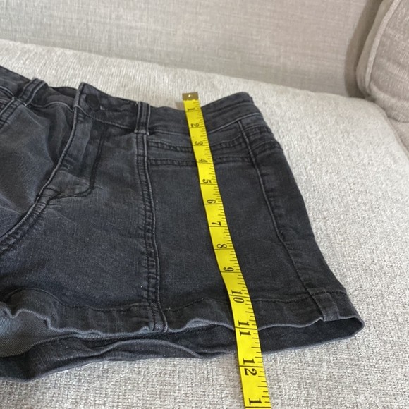 PACSUN 70's black high waist jean shorts sz 24 - Picture 7 of 9